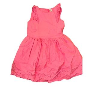 Carters pink ruffle eyelet dress